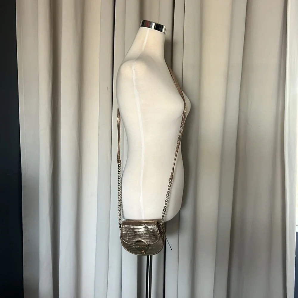 MICHAEL KORS Mini CRISS BODY BAG!! Gold tone - Picture 7 of 13